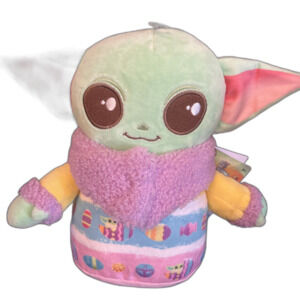 Baby Yoda Grogu Easter Plush Mandalorian 2024 bean bag bottom NWT Star Wars